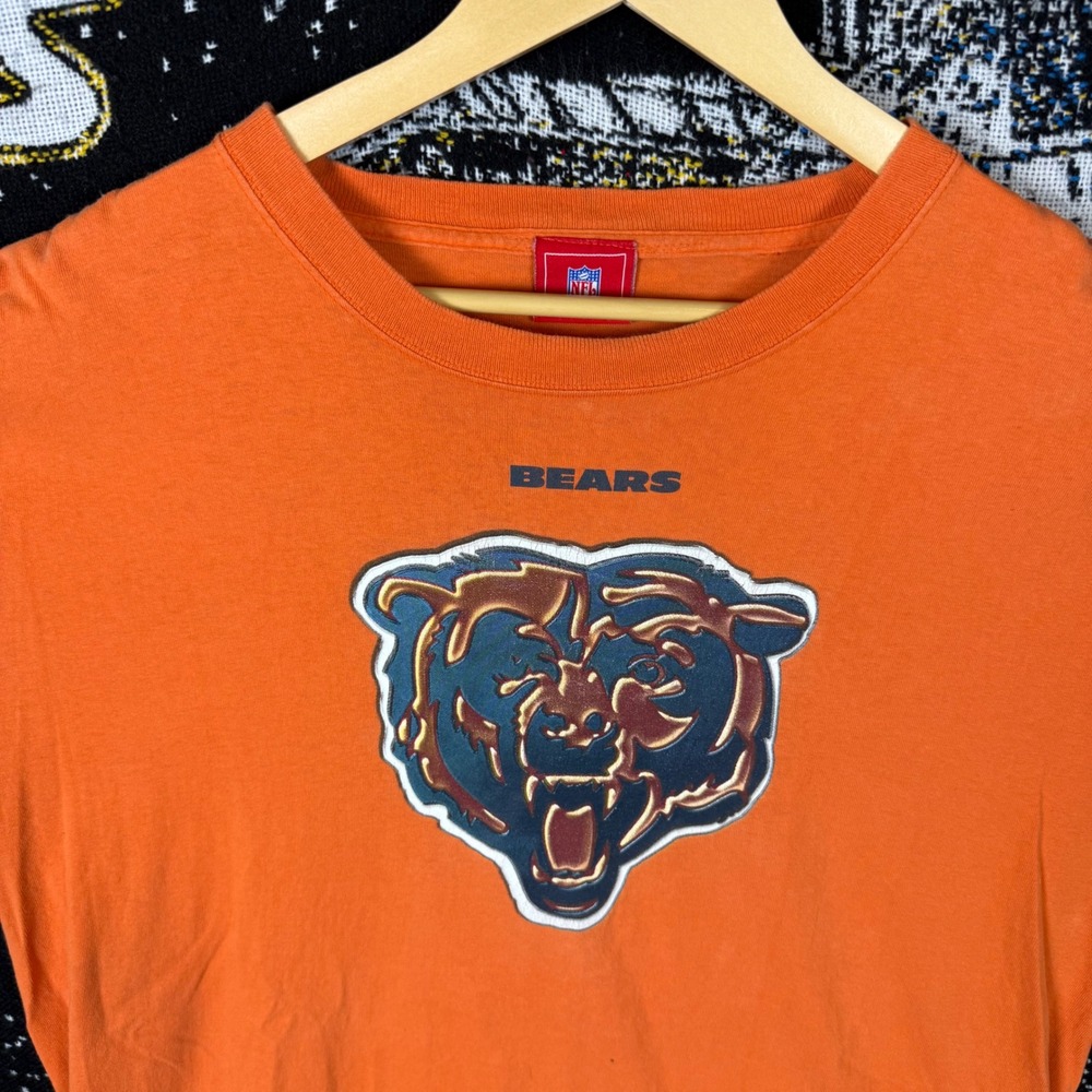 NFL Chicago Bears VF Imagewear Graphic T-Shirt Mens XL Orange Short Sleeve Tee